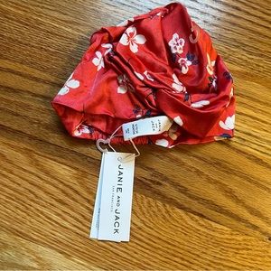 Janie and Jack floral swim cap size 12-24 months